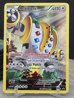 Pokemon Card TCG Regigigas XY82 Full Art Black Star Promo XY 2015 Holo Rare - Image 5