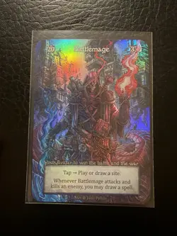 Sorcery Contested Realm: Alpha Battlemage Foil Card - Image 1