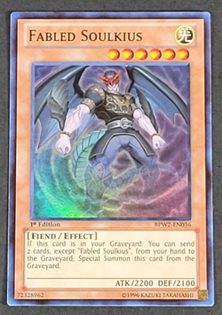 Yugioh - Fabled Soulkius - BPW2-EN036 - NM - 1st Ed - Super Rare - Fiend 2014 - Image 1