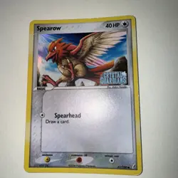 Pokemon Card - Spearow Crystal Guardians 61/100 Reverse Holo Stamped - Image 1