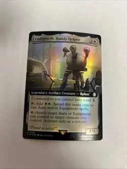 Codsworth Handy Helper Extended Art Foil Card #0366 MTG LP - Image 1