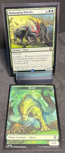 Rampaging Baloths Commander: Modern Horizons 3 Regular w/Beast Token - Image 1