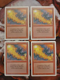 Red Elemental Blast Revised Edition 3ED X4 (Playset) MTG Magic the Gathering - Image 1