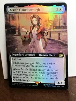 Aerith Gainsborough (Extended Art) FOIL MTG Final Fantasy NP #423 - Image 1