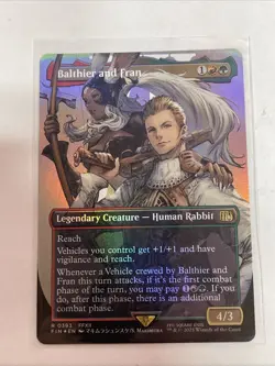 Balthier and Fran (0393) Borderless, Final Fantasy Foil Rare - Image 1
