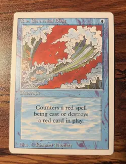 4X MTG Blue Elemental Blast Revised Edition LP+/NM- Playset X4 - Image 3