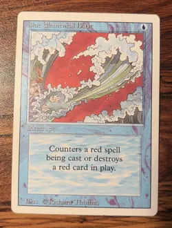 4X MTG Blue Elemental Blast Revised Edition LP+/NM- Playset X4 - Image 5