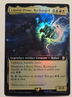 MTG Liberty Prime, Recharged *FOIL* Universes Beyond: Fallout 0005 NM - Image 1