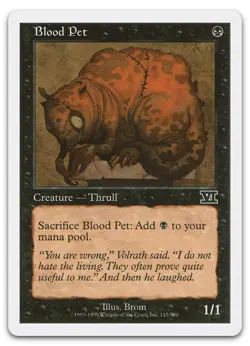 Blood Pet #115 (NM) Classic Sixth Edition 6ED Magic MTG - Image 1