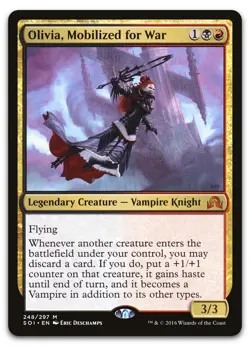 Olivia, Mobilized for War #248 (LP) Shadows over Innistrad SOI Magic MTG - Image 1
