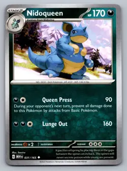 Pokemon TCG SV: Scarlet & Violet 151 Nidoqueen 031/165 - Image 1