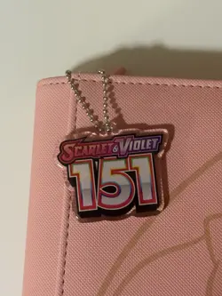 VaultX Pokemon 151 Mew Binder Pink with Acrylic Keychain - Image 3