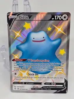 DITTO V SV118/SV122 HOLO V RARE SHINING FATES SHINY VAULT POKEMON NEAR MINT - Image 1