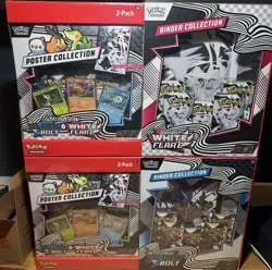 Sam’s Club Black Bolt & White Flare Binder + Poster Bundle Set Of 2 Sealed - Image 1