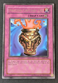 Yugioh TCG - 1x Dragon Capture Jar - LOB-045 - LP - Vintage Unlimited - 2002 - Image 1