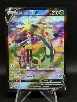 Serperior V TG13/TG30 SWSH12 Silver Tempest Ultra Rare Full Art Holo Pokemon TCG - Image 1