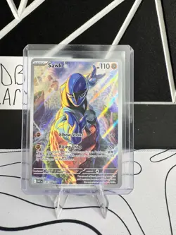 Pokemon TCG Sawk 130/086 Illustration Rare Sv: White Flare - Image 1