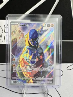 Pokemon TCG Sawk 130/086 Illustration Rare Sv: White Flare - Image 2