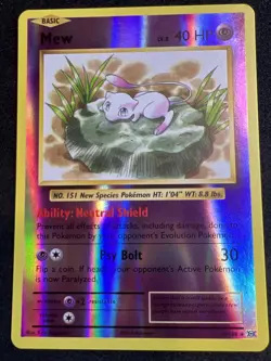 Pokemon TCG: Evolutions -Mew Reverse Holo 53/108 2016 - Image 1