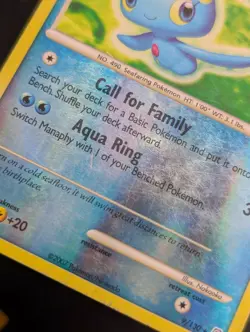 Manaphy 9/130 Diamond and Pearl Pokemon MP Reverse Holo - Image 3
