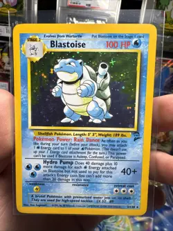 1999 Pokemon Blastoise 002/130 Base Set 2 Holo LP - Image 1
