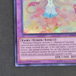 Yugioh TCG - Bloom Diva the Melodious Choir - MP16-EN020 - NM - 1st - Ultra 2016 - Image 3