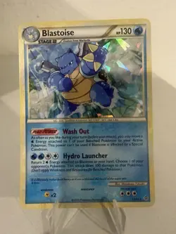 2010 Pokemon, Blastoise (Cracked Ice Holo) 13/95 Lightly Played - Image 1