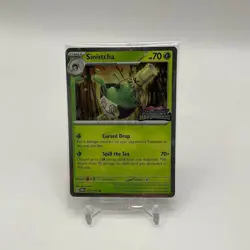 Sinistcha Pokemon Twilight Masquerade Stamped Promo #022 Sealed - Image 1