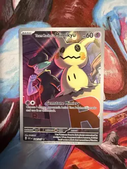 Team Rocket's Mimikyu 238/217 (Illustration Rare) Ascended Heroes NM Pokemon TCG - Image 1