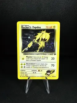 Rocket's Zapdos 15/132 Gym Challenge Holo Rare Pokemon TCG 2000 MP+ - Image 1