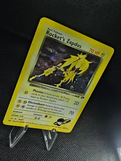Rocket's Zapdos 15/132 Gym Challenge Holo Rare Pokemon TCG 2000 MP+ - Image 4