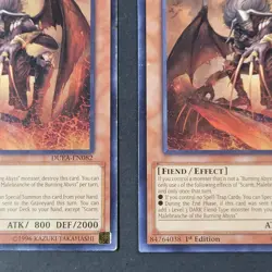 Yugioh TCG - 2x Scarm Malebranche of the Burning - DUEA-EN082 - LP/NM - 1st 2014 - Image 3