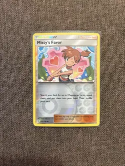 Pokemon Misty's Favor Trainer Uncommon Reverse Holo SM-Unified Minds 202/236 - Image 1