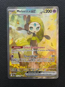 Pokemon Meloetta EX Holo Special Illustration Rare Sv: Black Bolt 167/086 Eng - Image 1