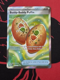 Pokemon Buddy-Buddy Poffin 167/132 Me01: Mega Evolution Ultra Rare Foil - Image 1