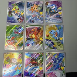 Pokemon First Partner's Illustration Collection Series 1 FULL SET (9) TCG NM - Image 1