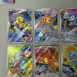 Pokemon First Partner's Illustration Collection Series 1 FULL SET (9) TCG NM - Image 2
