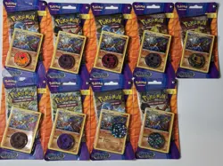 Pokemon TCG XY Steam Siege - Lucario Black Star Promo - Sealed W/ Coin (9 Packs) - Image 1