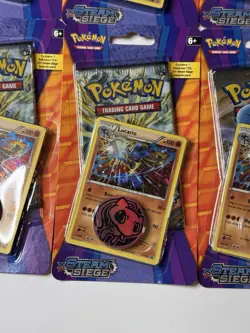 Pokemon TCG XY Steam Siege - Lucario Black Star Promo - Sealed W/ Coin (9 Packs) - Image 4