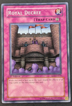 Yugioh TCG - 1x Royal Decree - SD5-EN035 - NM - 1st Edition Common - 2005 Trap - Image 1