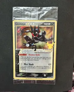 Pokemon Greninja Gold Star SWSH144 Promo Sealed Celebrations Pack NM - Image 1