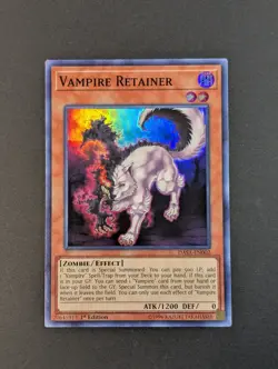 Yugioh TCG - 1x Vampire Retainer - DASA-EN002 - NM - Super Rare - 1st Edition - Image 3