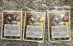 3 Pokemon TCG Greninja Gold Star SWSH144 Celebrations Black Star Promo Sealed - Image 1