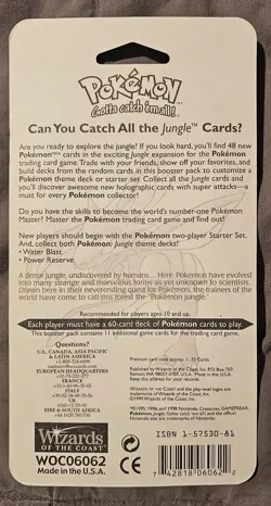1999 Pokemon Jungle Blister Pack – Wigglytuff Artwork (Factory Sealed) - Image 2