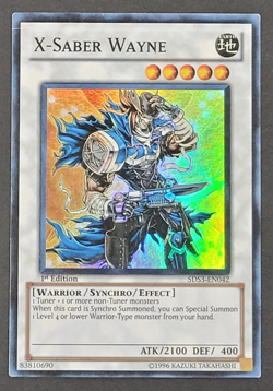 Yugioh TCG - X-Saber Wayne - 5DS3-EN042 - NM - 1st Edition - Super Rare - 2010 - Image 1