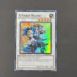 Yugioh TCG - X-Saber Wayne - 5DS3-EN042 - NM - 1st Edition - Super Rare - 2010 - Image 2