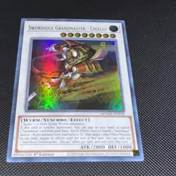 Yu-Gi-Oh! TCG Swordsoul Grandmaster-Chixiao Ultra Rare NM MAMA-EN038 - Image 1