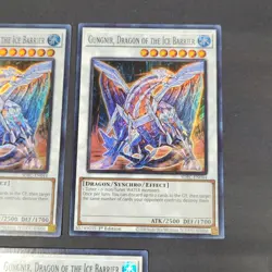 Yugioh TCG - 3x Gungnir Dragon of the Ice Barrier - SDFC-EN044 NM 1st Super Rare - Image 4