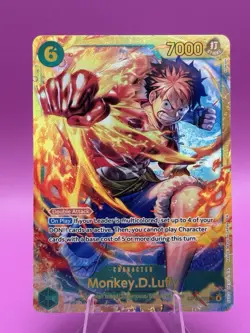 Monkey D Luffy SEC OP13-118 Carrying on His Will One Piece English Secret Rare - Image 1