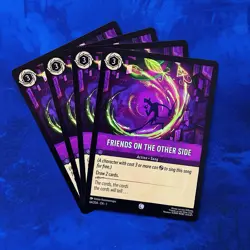 4x Friends On The Other Side PLAYSET Lorcana The First Chapter 1 64 Song Action - Image 1